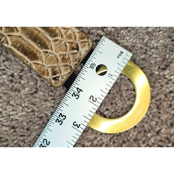Chico’s Mixed Print Hip Belt Tan Black Snake - Size L - Picture 5 of 7